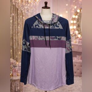 WOMEN LILY BY FIRMIANA POLYESTER/SPANDEX HOODIE NWT SIZE S 🥰 CUTE